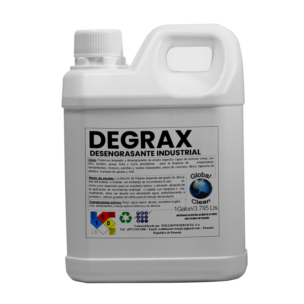 Degrax - Desengrasante Industrial rendidor - Well Done Services